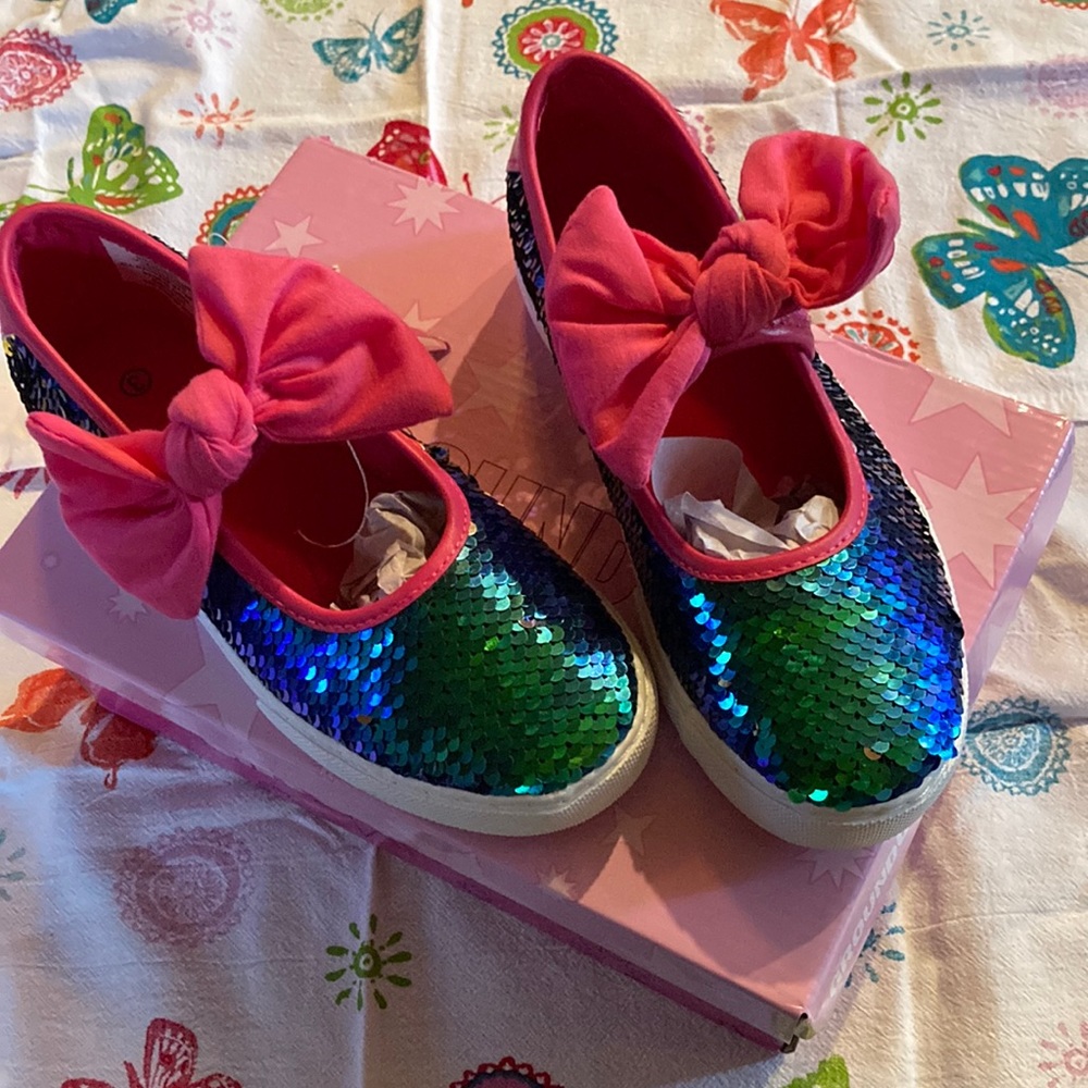NWT - JoJo Siwa (Size 3) Sequins are blue/green with pink trim. - Picture 1 of 8